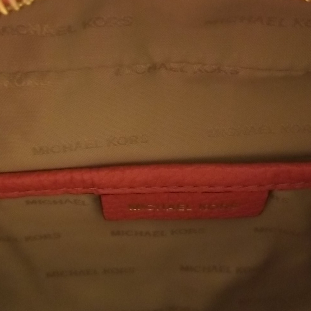 MICHAEL KORS MK PINK GUITAR STRAP MINI CROSSBODY BAG PURSE NWT - Picture 5 of 8